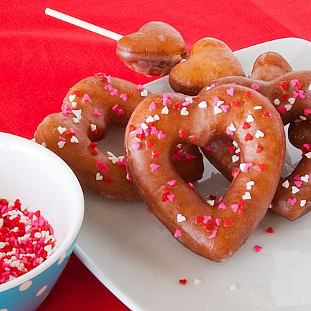 heart biscuit donuts